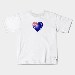 Australian Heart Flag Kids T-Shirt